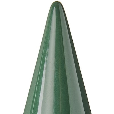 Décoration de sapin conique en céramique 6,25 po – vert