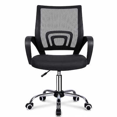 Skin Food Chaise de bureau noire avec piètement chromé 1 ea, 79,00 $/1ch
