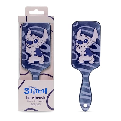 Brosse à Cheveux Plate en Denim Stitch