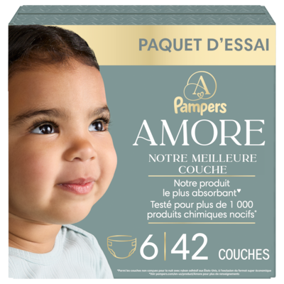 Pampers Couches AMORE, taille 6, 42 unités 42 ea, 0,81 $/1ch