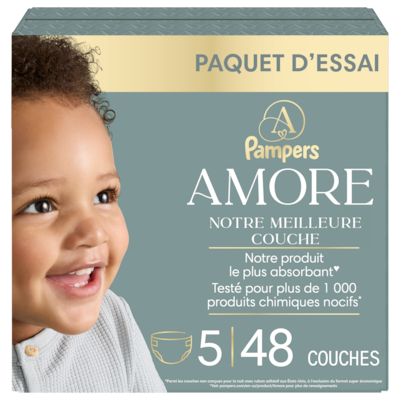 Pampers Couches AMORE, taille 5, 48 unités 48 ea, 0,71 $/1ch