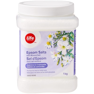 Life Sel d’Epsom avec sel minéral, jasmin et camomille 1000 g, 0,70 $/100g