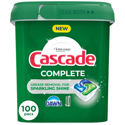 Cascade Détergent pour lave-vaisselle Complete, Frais, 100 u 100 ea, 0,31 $/1ch