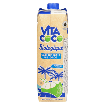 Vita Coco Eau de noix de coco biologique 1 l, 0,70 $/100ml