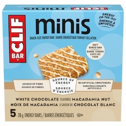 CLIF BAR Minis, Snack-Size Energy Bars White Chocolate Macadamia Nut Pack of 5 5x28.0 g, $4.85/100g