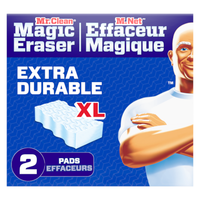 M. Net Éponge Effaceur magique, extra durable XL pour toute la maison, 2 u 2 ea, 3,75 $/1ch