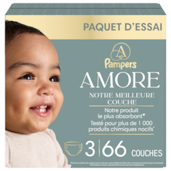 Pampers Couches AMORE, taille 3, 66 unités 66 ea, 0,52 $/1ch