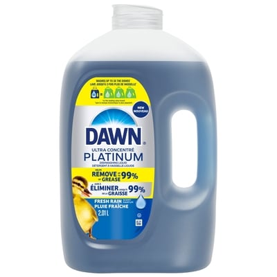 Dawn Platinum Refill Jug Dish Soap Fresh Rain 2010 ml, $0.80/100ml