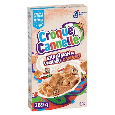 General Mills Croque Cannelle, Céréales Pour le Petit-déjeuner, Grains Entiers 289 g, 2,07 $/100g