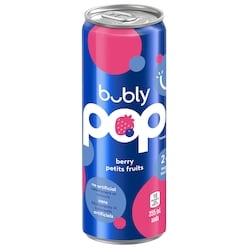 Eau pétillante Bubly Eau Pétillante Petits fruits Bubly Pop 355 ml, 0,70 $/100ml
