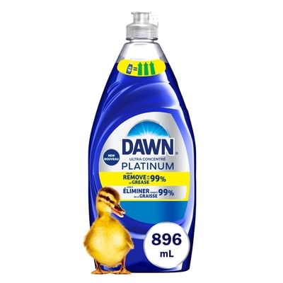 Dawn Savon à vaisselle Platinum, Pluie fraîche 896 ml, 0,78 $/100ml