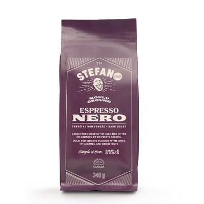 Stefano Café moulu espresso nero torréfaction foncée 340 g, 5,00 $/100g