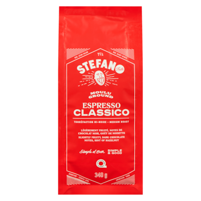 Stefano Café moulu espresso classico torréfaction mi-noire 340 g, 5,00 $/100g