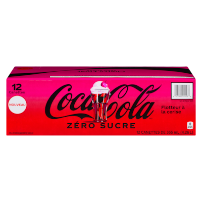 Coca-Cola  Zéro float cerise 12x355.0 ml, 0,20 $/100ml