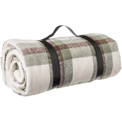 Life at Home Jeté en sherpa – motif écossais vert 1 ea, 30,00 $/1ch