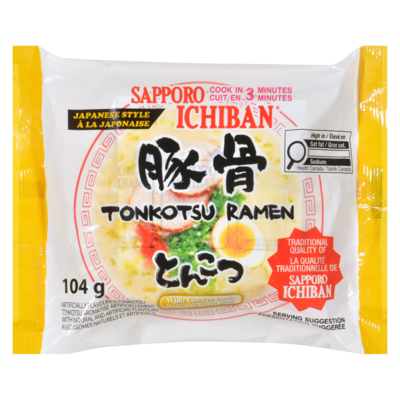Sapporo Tonkotsu Ramen Japanese Style 104 g, $0.95/100g