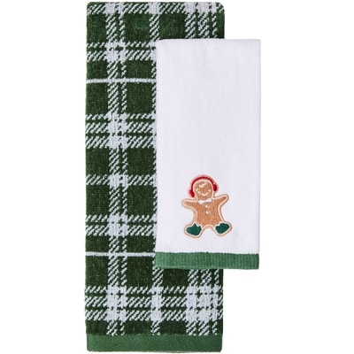 Life at Home Hand and Fingertip Towel 2 Piece Set - Gingerbread Man 2 ea, $5.00/1ea