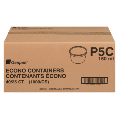 Genpak Contenants écono p2c 1 ea, 2,29 $/1ch