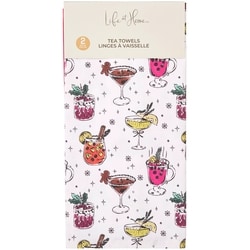 Life at Home Ensemble de 2 linges à vaisselle en coton – boissons des Fêtes 2 ea, 5,00 $/1ch
