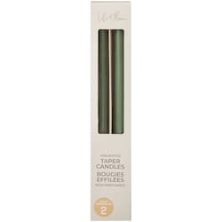 Life at Home Unscented Taper Candles 2 Pack - Green 2 ea, $3.50/1ea