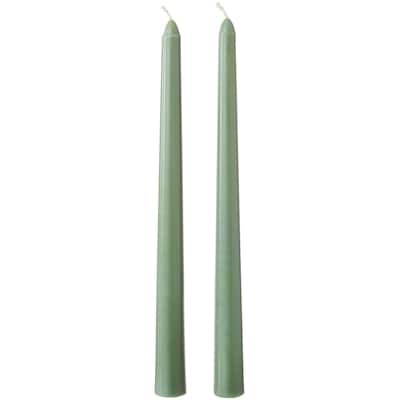 Unscented Taper Candles 2 Pack - Green