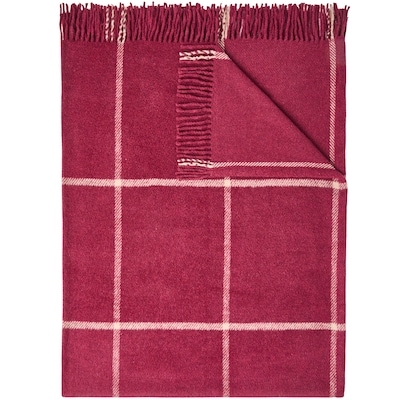 Cozy Woven Throw - Burgundy