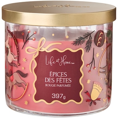 Life at Home Bougie parfumée Épices des fêtes 1 ea, 16,00 $/1ch