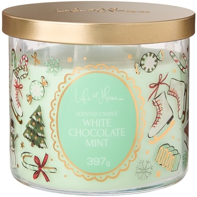 Life at Home White Chocolate Mint Scented Candle 1 ea, $16.00/1ea