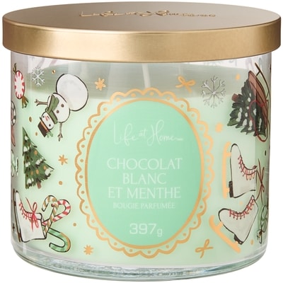 Life at Home Bougie parfumée Chocolat blanc à la menthe 1 ea, 16,00 $/1ch