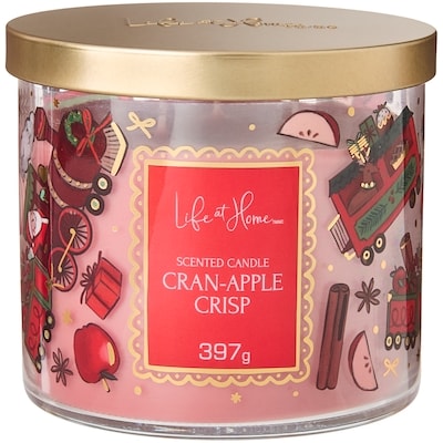 Life at Home Cran-Apple Crisp Scented Candle 1 ea, $16.00/1ea