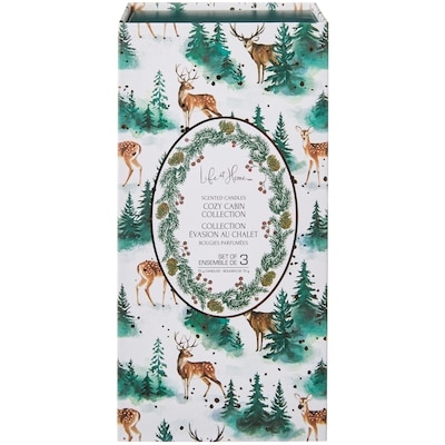 Life at Home Bougies parfumées Collection Cozy Cabin – lot de 3 1 ea, 12,00 $/1ch