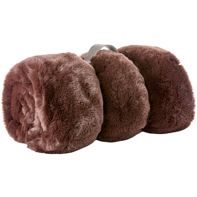 Life at Home Faux Fur Throw - Brown 1 ea, $35.00/1ea