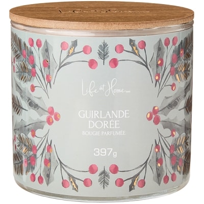 Life at Home Bougie parfumée Guirlande dorée 1 ea, 16,00 $/1ch