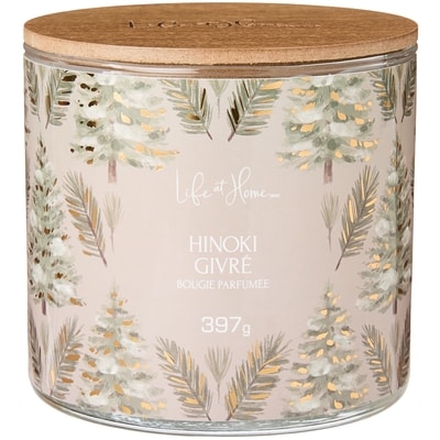 Life at Home Bougie parfumée Hinoki givré 1 ea, 16,00 $/1ch