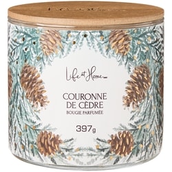 Life at Home Bougie parfumée Couronne de cèdre 1 ea, 16,00 $/1ch