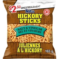 Hostess Collations de pommes de terre assaisonnées Juliennes à l'hickory 165 g, 1,52 $/100g