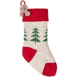 Life at Home Holiday Tree Knit Stocking 1 ea, $19.00/1ea
