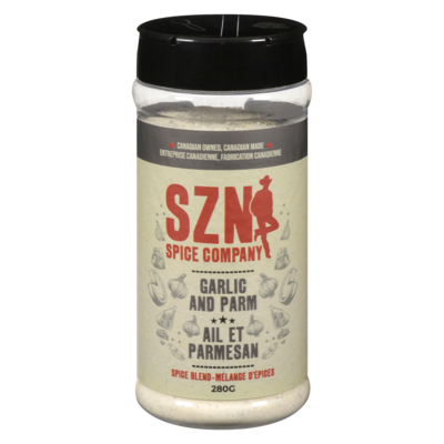 Szn Mélange d'épices ail et parmesan 280 g, 3,93 $/100g