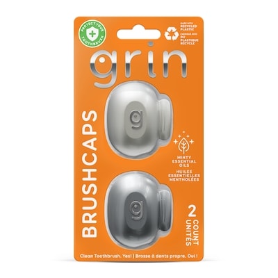 Grin Brushcaps 2 ea, 3,75 $/1ch