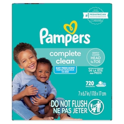 Pampers Complete Clean Wipes 10X 720 Count 720 ea, $0.05/1ea