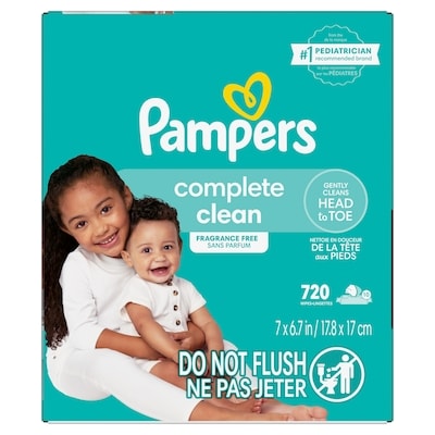 Pampers Complete Clean Wipes 10X 720 Count 720 ea, $0.05/1ea