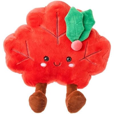 null Feuille d’érable des Fêtes en peluche 1 ea, 19,00 $/1ch