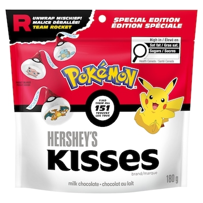 Hershey’s Friandise Édition Spéciale Chocolat Au Lait Pokémon 180 g, 3,88 $/100g