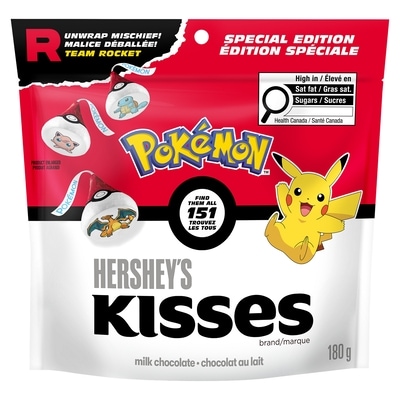 Hershey’s Friandise Édition Spéciale Chocolat Au Lait Pokémon 180 g, 3,61 $/100g