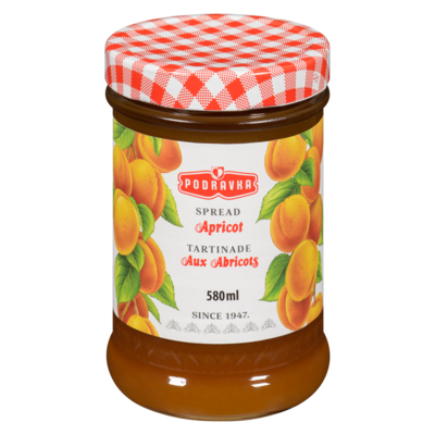 Podravka Apricot Spread 580 ml, $1.03/100ml