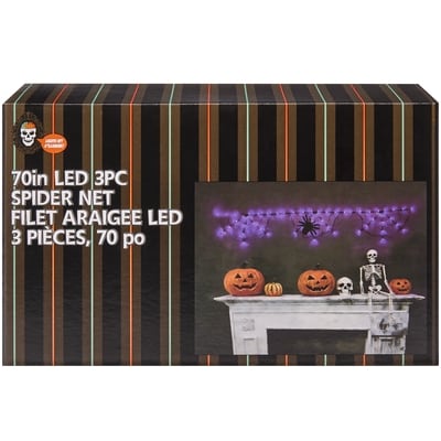 null 3 Piece LED Spider Net Lights 70 in 3 ea, $8.33/1ea