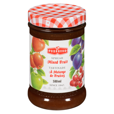 Podravka Mixed Fruit Spread 580 ml, $1.03/100ml