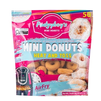 null Powder Sugar Mini Donuts - Heat and Toss 50 ea, $0.32/1ea