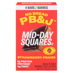 Midday Squares Snack Bar Strawberry 33 g, $30.27/100g