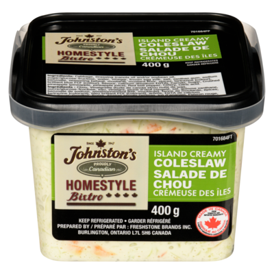 Johnston's Island Creamy Coleslaw 400 g, $1.07/100g